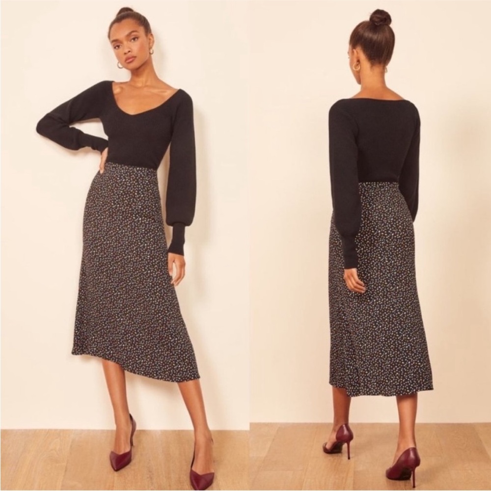 Reformation Bea Midi Skirt Sz 0